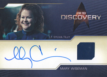 Mary Wiseman autograph relic card